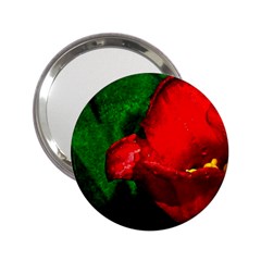 Red Tulip After The Shower 2 25  Handbag Mirrors by FunnyCow