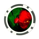 Red Tulip After The Shower Poker Chip Card Guard Back