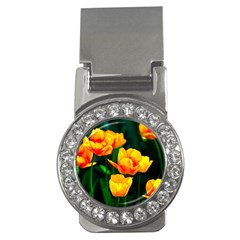 Yellow Orange Tulip Flowers Money Clips (cz)  by FunnyCow