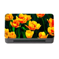 Yellow Orange Tulip Flowers Memory Card Reader With Cf by FunnyCow