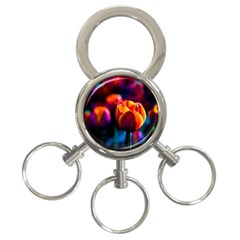 Red Tulips 3-ring Key Chains by FunnyCow