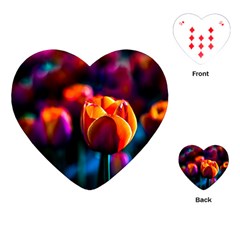 Red Tulips Playing Cards (heart) by FunnyCow