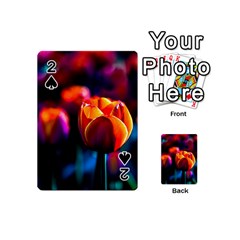 Red Tulips Playing Cards 54 (mini) by FunnyCow