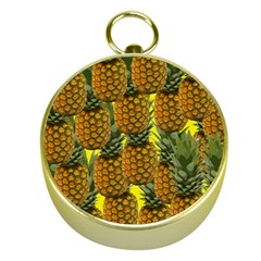 Tropical Pineapple Gold Compasses