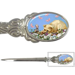 Cat And Butterflies Letter Opener