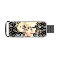 Stained Glass Girl Portable Usb Flash (two Sides)