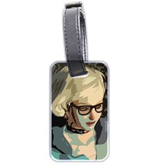 Girl Thinking Luggage Tags (two Sides) by snowwhitegirl