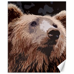 Bear Looking Canvas 16  X 20  by snowwhitegirl