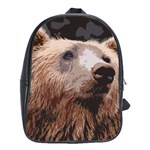 Bear Looking School Bag (Large) Front