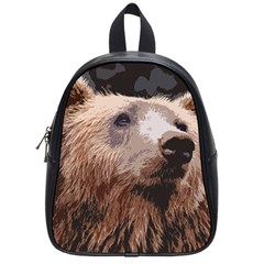 Bear Looking School Bag (small) by snowwhitegirl