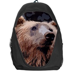 Bear Looking Backpack Bag by snowwhitegirl