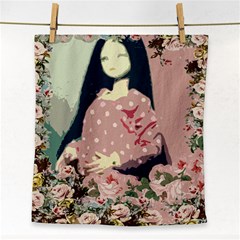 Rose Floral Doll Face Towel by snowwhitegirl