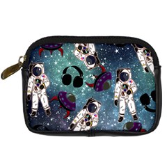 Astronaut Space Galaxy Digital Camera Leather Case by snowwhitegirl