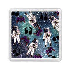 Astronaut Space Galaxy Memory Card Reader (square) by snowwhitegirl