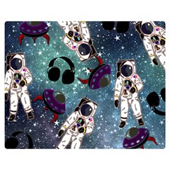 Astronaut Space Galaxy Double Sided Flano Blanket (medium) 