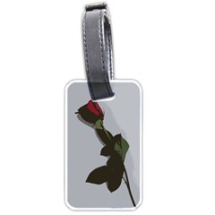 Red Rose Luggage Tags (one Side) 