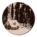 Cottage Round Mousepads Front