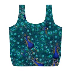 Peacocks Full Print Recycle Bag (l)