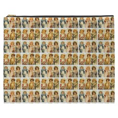 Victorian Girl Labels Cosmetic Bag (xxxl) by snowwhitegirl