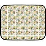 Victorian Flower Labels Fleece Blanket (Mini) 35 x27  Blanket