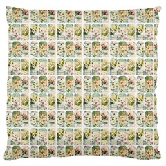 Victorian Flower Labels Standard Flano Cushion Case (two Sides)