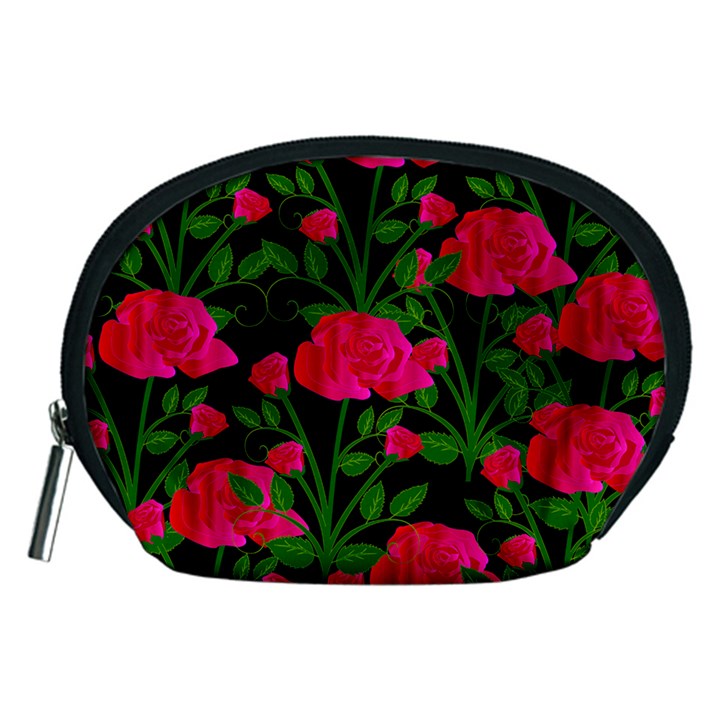 Roses At Night Accessory Pouch (Medium)