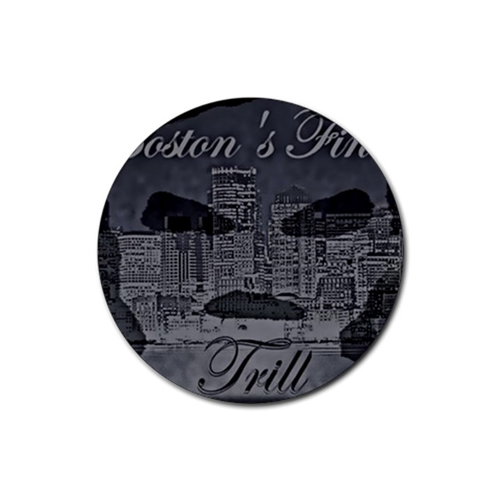 2451 Trill Cover Final Rubber Coaster (Round) 