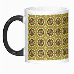 Floral Circles Yellow Morph Mugs by BrightVibesDesign