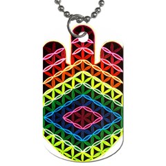 Hamsa Of God Dog Tag (one Side) by CruxMagic