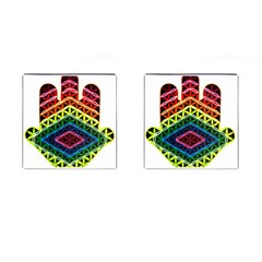 Hamsa Of God Cufflinks (square) by CruxMagic