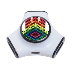 Hamsa Of God 3-port Usb Hub by CruxMagic