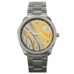 Yellow Jungle Sport Metal Watch by WILLBIRDWELL