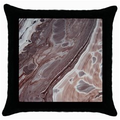 Mud Throw Pillow Case (black)