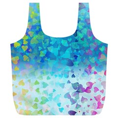 Hearts Colors Full Print Recycle Bag (xl) by LoolyElzayat