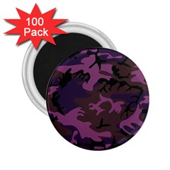 Camouflage Violet 2.25  Magnets (100 pack) 