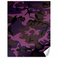 Camouflage Violet Canvas 12  X 16  by snowwhitegirl