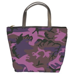 Camouflage Violet Bucket Bag