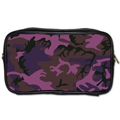 Camouflage Violet Toiletries Bag (one Side) by snowwhitegirl