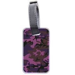 Camouflage Violet Luggage Tags (Two Sides)