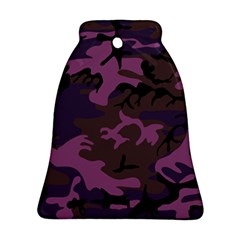 Camouflage Violet Ornament (bell) by snowwhitegirl