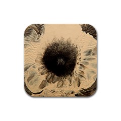 Flower Rubber Square Coaster (4 Pack) 