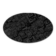 Black Rectangle Wallpaper Grey Oval Magnet by Nexatart