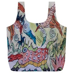 Watercolor Postcard2 Full Print Recycle Bag (xl) by chellerayartisans