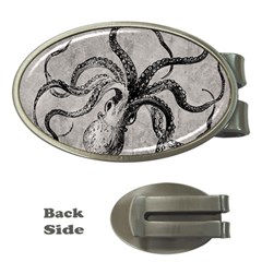 Vintage Octopus  Money Clips (oval)  by Valentinaart