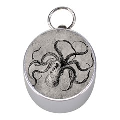 Vintage Octopus  Mini Silver Compasses by Valentinaart