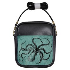 Vintage Octopus  Girls Sling Bag by Valentinaart