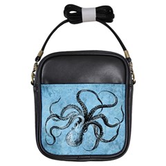 Vintage Octopus  Girls Sling Bag by Valentinaart