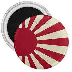 Rising Sun Flag 3  Magnets by Valentinaart