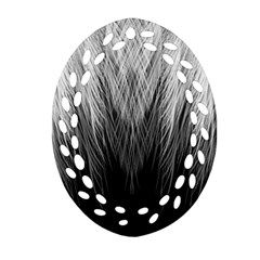 Feather Graphic Design Background Oval Filigree Ornament (two Sides) by Nexatart