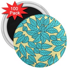 Leaves Dried Leaves Stamping 3  Magnets (100 pack)